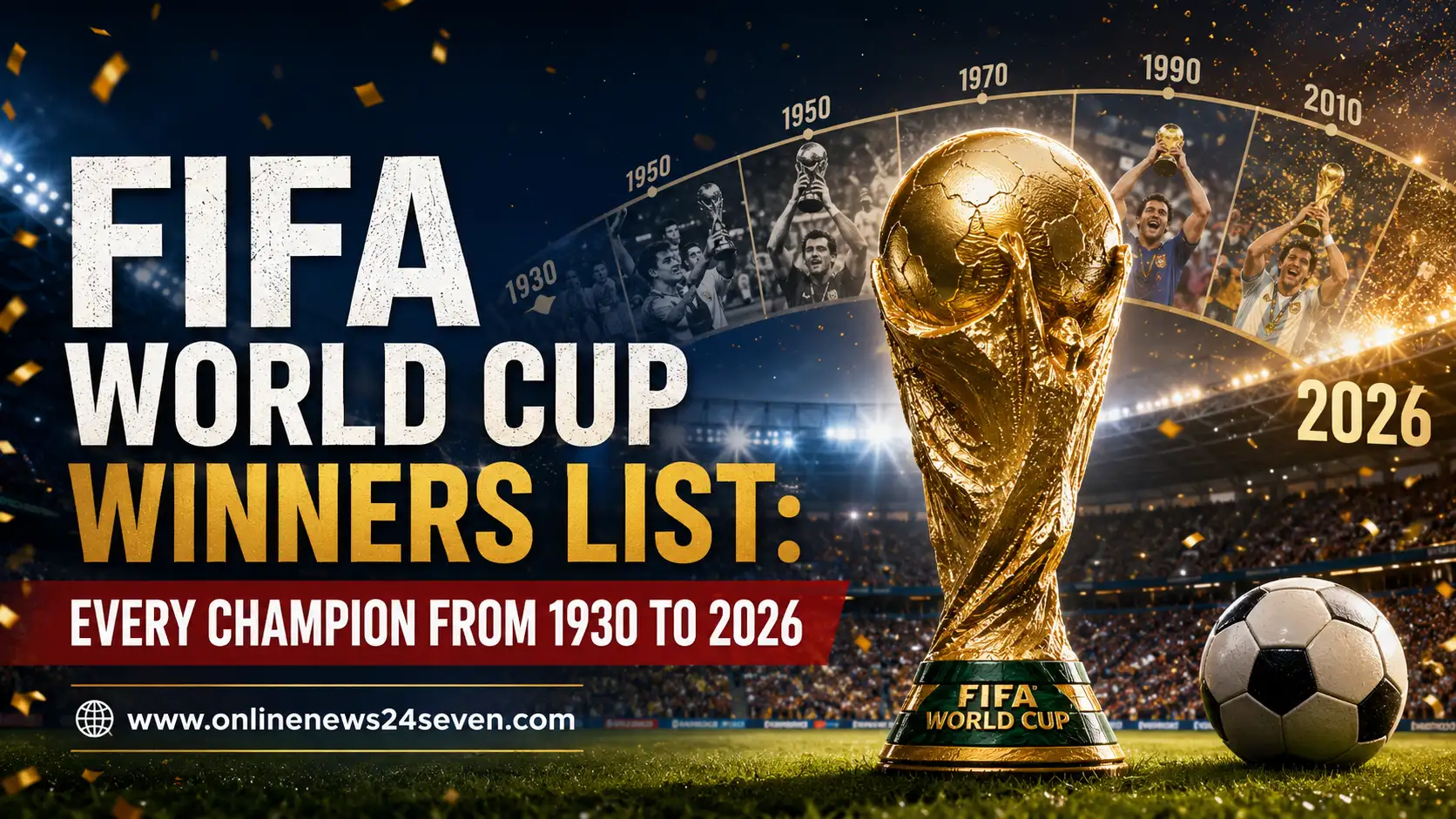 FIFA World Cup Winners List Every Champion From 1930 to 2026