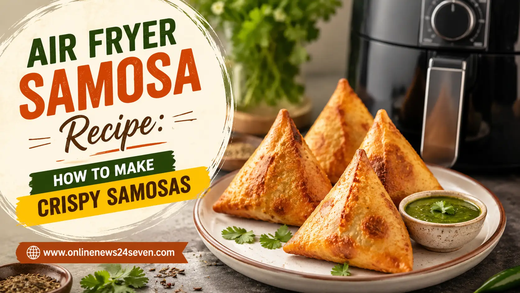 Air Fryer Samosa Recipe_ How to Make Crispy Samosas